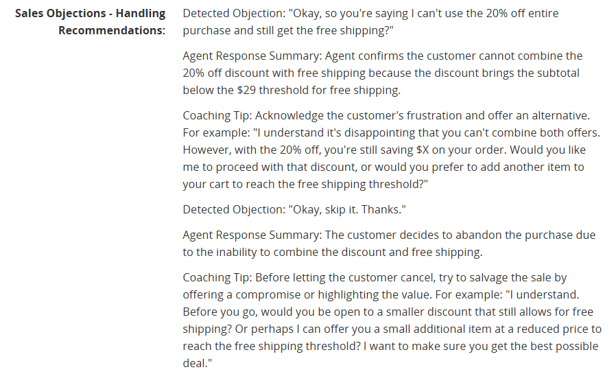 AIInsight_Sales Objections - Handling Recommendations