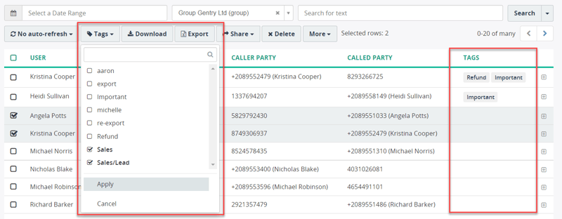 CategorizingCallRecording