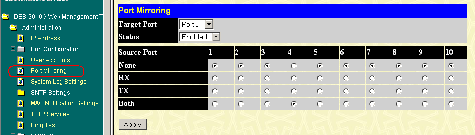 DES-3010-Config