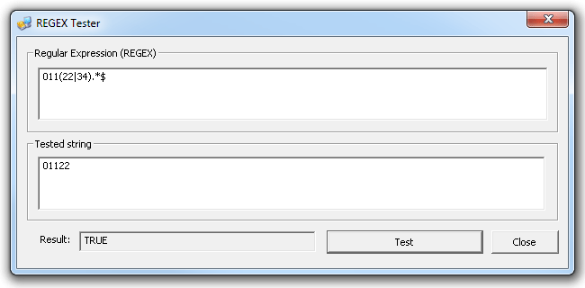 RegexTester