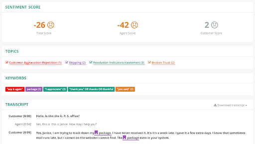 miarecs voice analytics